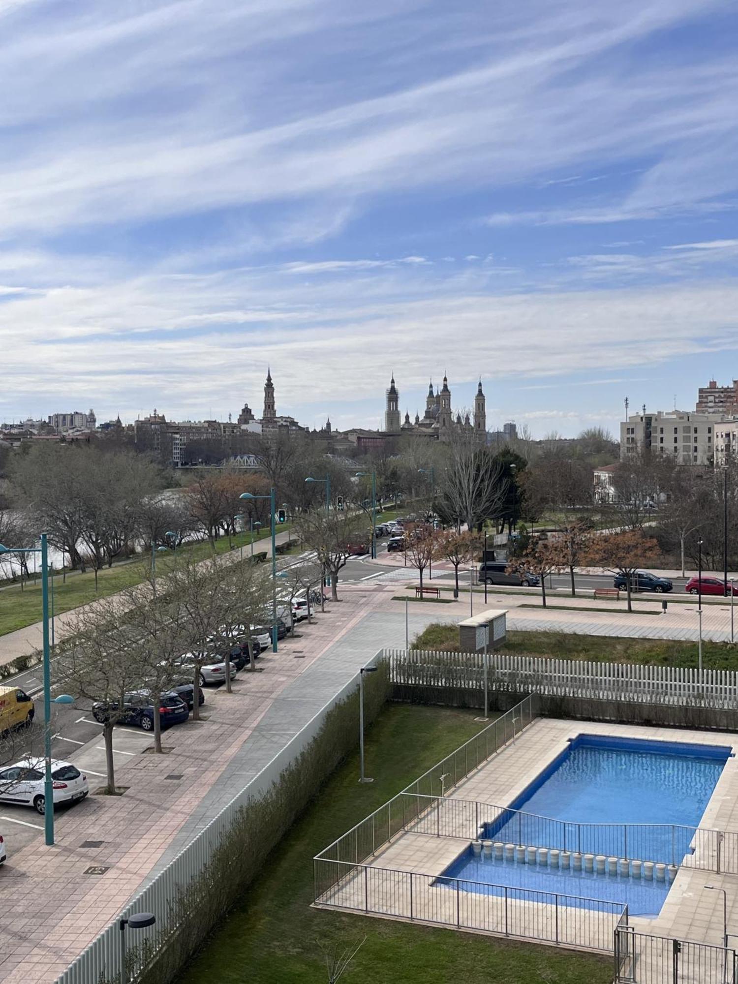 萨拉戈萨El Balcon Del Ebro By Alogest- Vistas, Piscina Y 2 Parking公寓 外观 照片